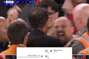 遭絕殺后染紅??西蒙尼：被罵90分鐘，我行為不合理但我也是人