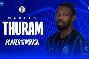 雙響+6爭頂成功，小圖拉姆當(dāng)選國米2-0阿賈克斯一役全場最佳