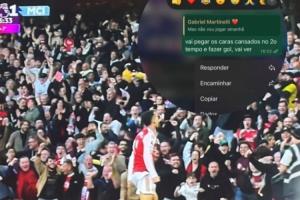 【精準(zhǔn)預(yù)言】馬丁內(nèi)利女友：你會(huì)在下半場對陣疲憊的對手，并進(jìn)球