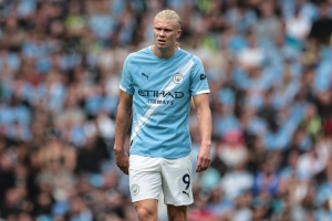 對(duì)陣阿森納上半場(chǎng)，哈蘭德在對(duì)方禁區(qū)內(nèi)只有一次觸球但打進(jìn)了