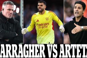 繼續(xù)對(duì)線！卡拉格：阿爾特塔現(xiàn)在全靠定位球，踢曼城浪費(fèi)了45分鐘