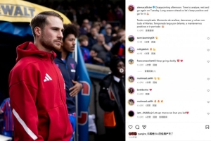 麥卡利斯特社媒鼓勵球隊：賽季還很漫長，我們要保持積極心態(tài)！