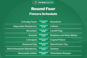 聯(lián)賽杯第4輪：阿森納vs布萊頓、利物浦vs水晶宮10月30日3:45進行