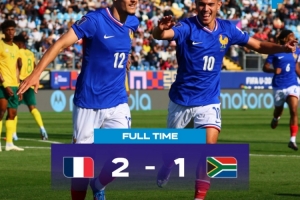 世青賽：法國U20以2-1勝南非U20取開門紅，貝爾蒙特、米沙爾破門