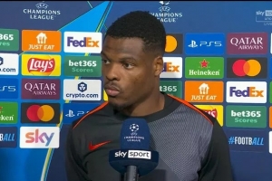 鄧弗里斯：很高興進球并取勝，我的進球來自小圖拉姆的精彩配合