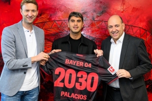 帕拉西奧斯：很高興與勒沃庫森續(xù)約，準(zhǔn)備以更強(qiáng)姿態(tài)回歸