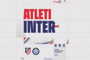 官方：馬競將在10月10日與國際米蘭進行友誼賽