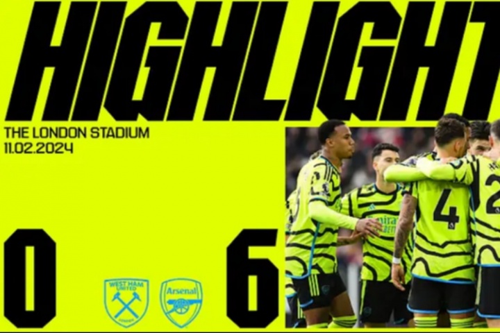 多點(diǎn)開(kāi)花！24年英超，賴(lài)斯1射2傳薩卡雙響，阿森納6-0狂勝西漢姆