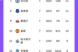 英超積分榜：利物浦連敗丟榜首，阿森納1分優(yōu)勢登頂，曼城升第五