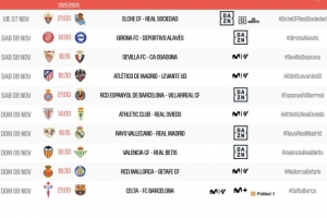 西甲第12輪賽程：11月9日巴列卡諾vs皇馬，11月10日塞爾塔vs巴薩