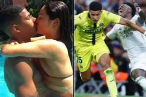 黃潛后衛(wèi)妻子諷刺裁判：我得趕緊離開伯納烏，不然又要被打劫了