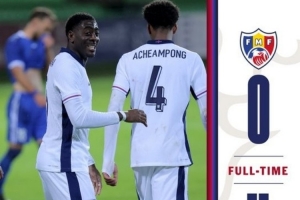 恩瓦內(nèi)里助攻雙響+造點(diǎn)，吉滕斯、劉易斯破門，英格蘭U21四球大勝