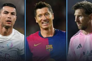 現(xiàn)役射手榜前十：C羅梅西萊萬前三，蘇牙600球第四，內(nèi)馬爾第10