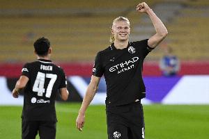 梅開二度！哈蘭德獲95%票數(shù)，碾壓式當(dāng)選曼城vs埃弗頓全場最佳