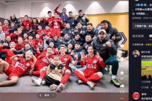 河南隊(duì)門將王國(guó)明社媒慶祝2-0擊敗亞泰：喜提3分，差點(diǎn)感冒了??