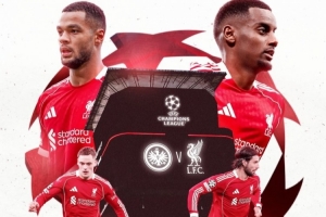 利物浦發(fā)布?xì)W冠客戰(zhàn)法鷹海報：維爾茨、伊薩克、索博、加克波在列