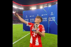 完美一夜！17歲卡爾歐冠生涯首次首發(fā)+進球+創(chuàng)隊史紀錄+當選MVP