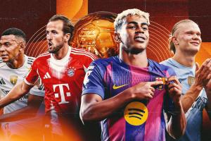 進球網(wǎng)2026金球?qū)嵙ε琶簞P恩目前領(lǐng)跑，姆巴佩、哈蘭德分列二三