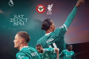 利物浦客戰(zhàn)小蜜蜂海報(bào)：維爾茨、加克波、范戴克、科納特出鏡