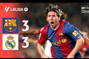 巨星崛起！07年國(guó)家德比，19歲梅西帽子戲法，巴薩3-3絕平皇馬