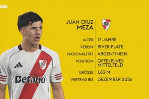 德天空：多特有意17歲的克魯塞羅后衛(wèi)普拉斯特、河床攻擊手梅薩