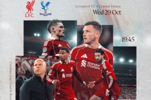 三戰(zhàn)水晶宮！利物浦發(fā)布海報：斯洛特、維爾茨、?；倏说热顺鲧R