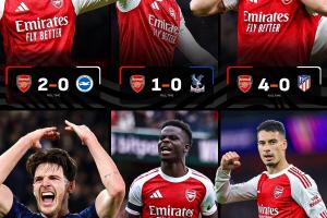 誰(shuí)能打爆這條防線？阿森納豪取各項(xiàng)賽事8連勝，10月6場(chǎng)比賽全零封