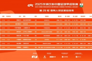 中甲第29輪裁判：邢琦吹重慶銅梁龍vs蘇州東吳，5場(chǎng)比賽設(shè)有VAR