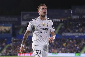 出戰(zhàn)利物浦存疑！西媒：馬斯坦托諾因恥骨受傷，缺席皇馬合練