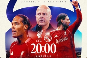 火星撞地球！利物浦官推曬海報，預(yù)熱歐冠戰(zhàn)皇馬