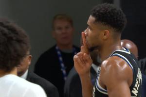 ??????！字母哥壓哨絕殺步行者 比閉嘴+反噓步行者球迷！