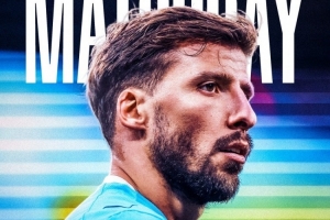 強(qiáng)強(qiáng)對(duì)話！曼城發(fā)布?xì)W冠對(duì)陣多特海報(bào)，魯本-迪亞斯單人出鏡