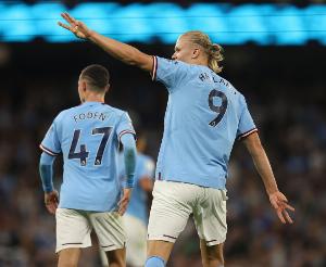 在哈蘭德、福登同場進(jìn)球的歐冠比賽中，曼城6戰(zhàn)全勝