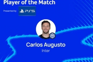 打入制勝球，歐冠官方：奧古斯托當(dāng)選國米2-1阿拉木圖凱拉特最佳