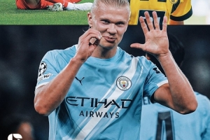 哈蘭德在三家不同俱樂部連續(xù)5場歐冠比賽進(jìn)球，歷史首人