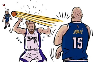 小薩被約基奇剃成地中海？漫畫家惡搞約基奇剃頭式傳球