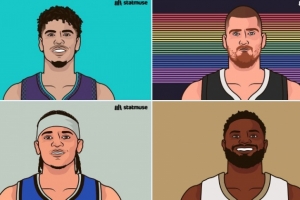 全能選手！約老師&字母哥&錫安等6人領(lǐng)銜各自隊內(nèi)得分&籃板&助攻