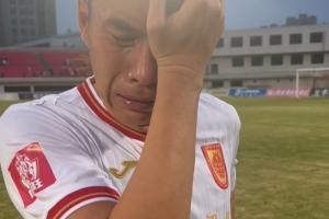 情難自已！40歲老將黃希揚賽后淚崩：我把中超還給重慶球迷了