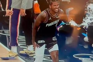 傷得不輕啊！杰倫·格林痛得齜牙咧嘴 右腿根本不敢受力