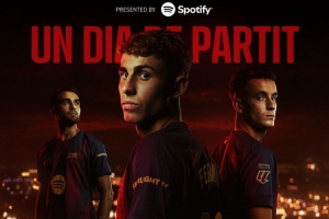 劍指三分！巴薩對(duì)陣塞爾塔海報(bào)：費(fèi)爾明、加西亞、卡薩多出鏡