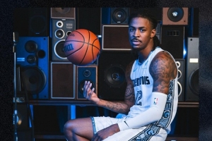 白金登場！莫蘭特&波普上身示范 灰熊發(fā)布新賽季城市版球衣！