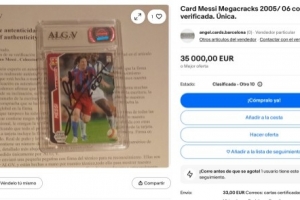 世體：梅西親簽的05-06賽季球星卡將被拍賣，估價(jià)高達(dá)3.5萬歐元