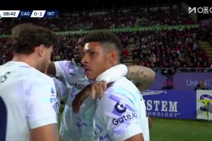 國米9分鐘取得領先！勞塔羅高高躍起頭球破門！巴斯托尼傳中助攻