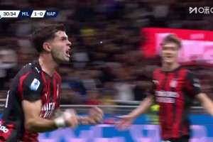 米蘭2-0那不勒斯！帕夫推進(jìn)傳中福法納助攻！普利西奇勁射破門！