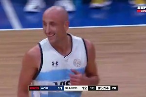 潘帕斯禿鷲??47歲吉諾比利在阿根廷比賽中還能輕松扣籃??！