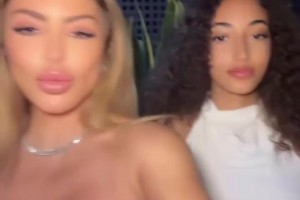 皮蓬前妻和女兒自拍，女兒這顏值感覺比老媽高??！??