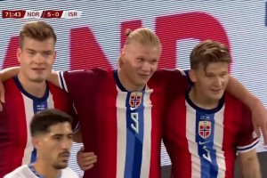 魔人上演帽子戲法！哈蘭德小角度頭球破門！本場兩進頭球！