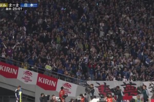 日本讓二追三反超巴西！上田綺世角球機會頭球破門