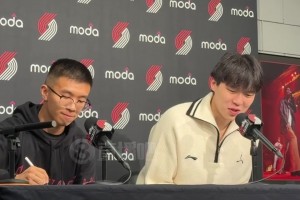楊瀚森：波特蘭球迷的能量太足了！頭一次感覺(jué)這么熱血沸騰的！