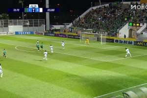 張?jiān)瓷砗蠓敢?guī)送點(diǎn)，北京國安27分鐘0-2落后大埔??